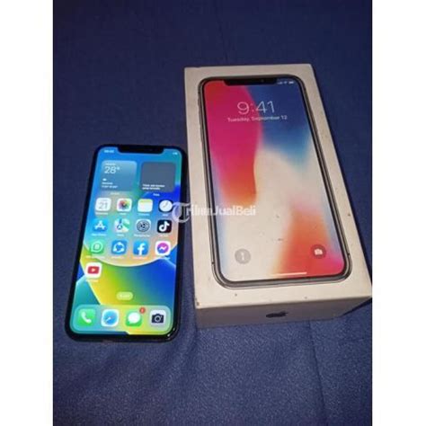 HP IPhone X 64 GB Bekas Siap Pakai Fullset Kondisi Mulus No Minus Di