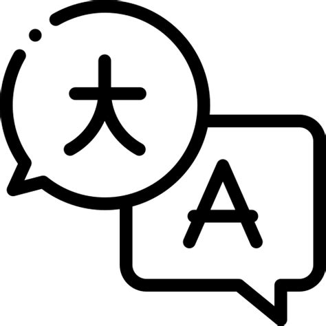 Translation Detailed Rounded Lineal Icon