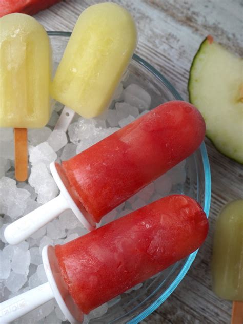 Polos De Sand A Y De Mel N Paletas De Fruta Sin L Cteos Recetas Sin