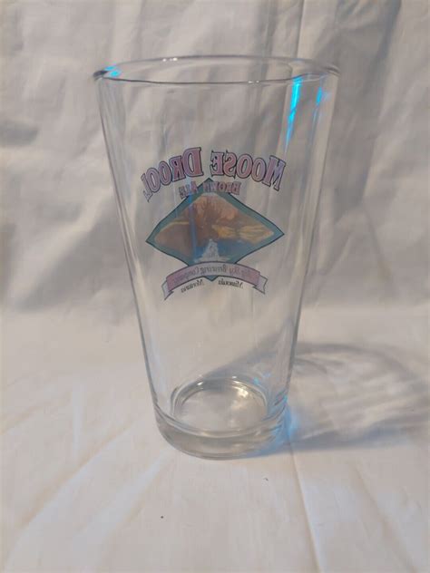 Beer Pint Glass Moose Drool Brown Ale Big Sky Brewing Company Missoula