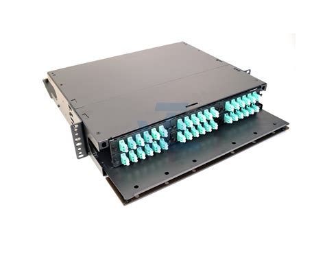 U Rack Mount Fiber Optics Enclosure With Lgx Adapter Plates Or Mtp