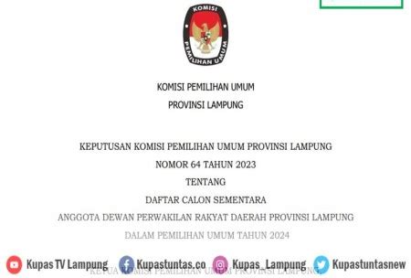 Kupas Tuntas Berikut Nama Nama Dcs Anggota Dprd Provinsi Lampung