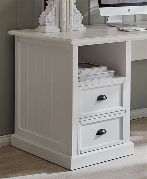 Temple And Webster Hamptons 2 Drawer 1 Shelf Desk