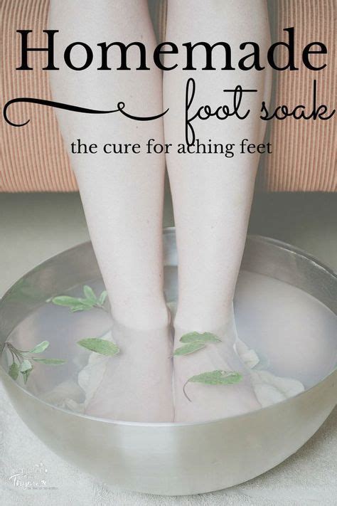 Homemade Foot Soak Homemade Foot Soaks Diy Foot Soak Sore Feet