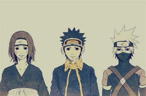 Obito, Rin and Kakashi - Team Minato Fan Art (37194322) - Fanpop