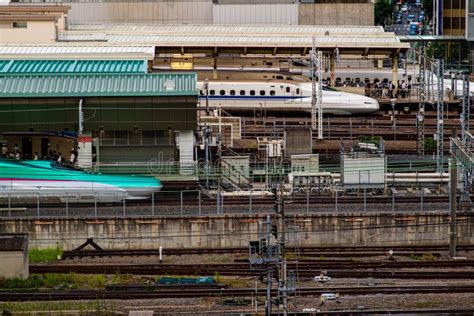 Tokyo Japan 9 8 19 Bullet Trains Waiting To Depart From Tokyo