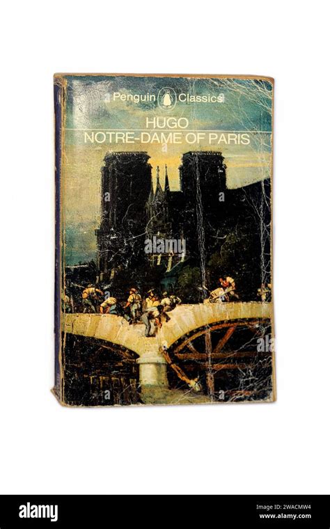 Victor Hugo Notre Dame Of Paris Used Book Cover On White Background