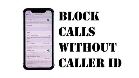 How To Block No Caller Id Calls On Iphone Quick And Easy Ways Youtube