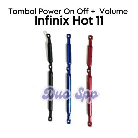 Jual 1 Set Tombol Luar Power On Off Volume Infinix Hot 11 X662 X662B X689F Button
