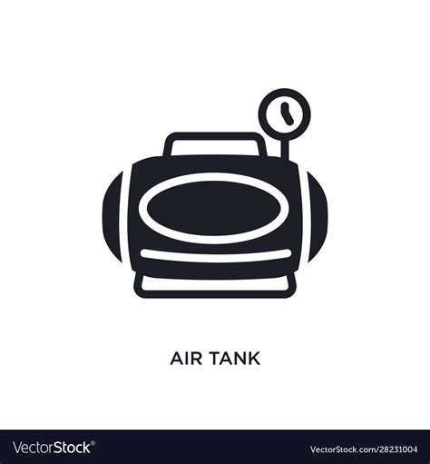 Air Tank Isolated Icon Simple Element From Vector Image