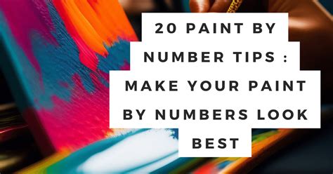 20 Paint by Number Tips : Make Your Paint by Numbers Look Best – Paint ...