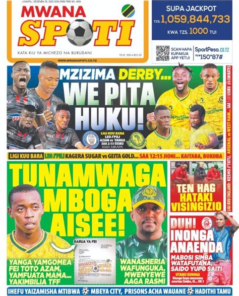 Habari kubwa za Magazeti ya Tanzania leo December 25, 2022 - Millard Ayo