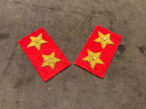 43q Civil War Cs Confederate General Tunic Jacket Collar Rank Insignia