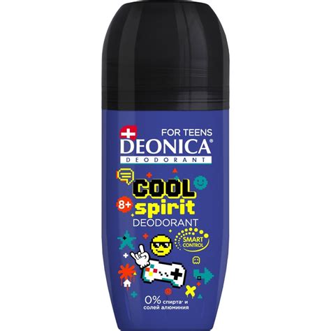 Дезодорант Deonica, For teens Cool Spirit, для мальчиков, ролик, 50 мл ...