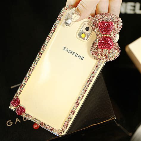 Best Luxury Bowknot Diamond Phone Cases For Samsung S6 S5 Note 4 SG606