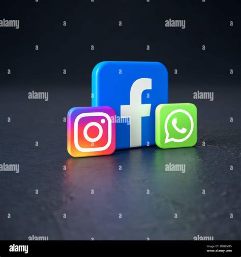 Logotipos De Las Empresas De Medios Sociales Facebook Instagram Y