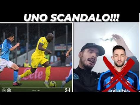 NAPOLI INTER 3 1 GAGLIARDINI HA PURE IL CORAGGIO DI PARLARE