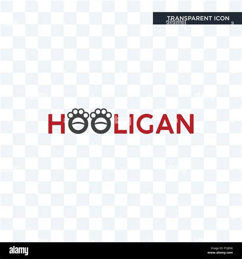 hooligan vector icon isolated on transparent background, hooligan logo ...