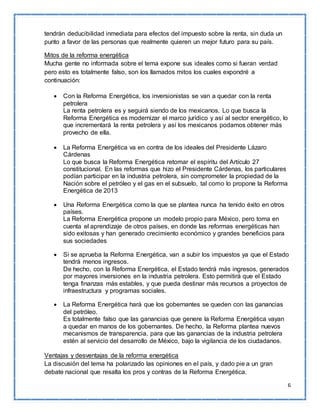 Ensayo de reforma energética de Peña Nieto PDF