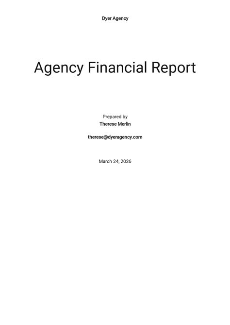 Free Financial Report Templates In Microsoft Word Doc