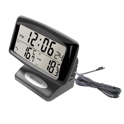 2 In 1 Auto Lcd Digitale Display Klok En Temperatu Grandado