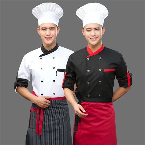 Hotel Chef Uniform Double Breasted Suit Long Sleeved Chef Jacket Restaurant Waiter Kitchen