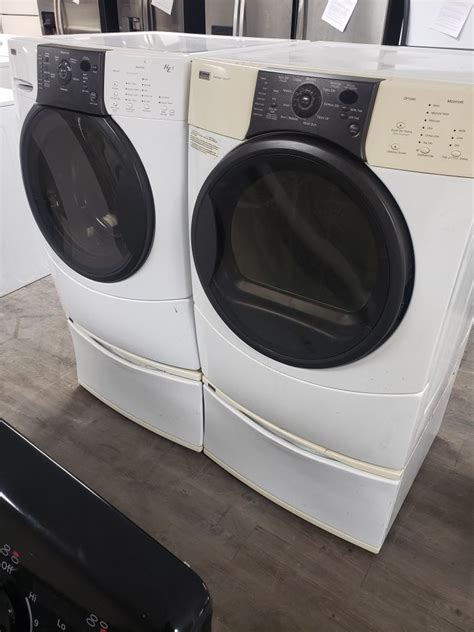 Pre Owned Kenmore Elite He4 Frontload Washer Dryer Set With Pedestals For Sale In Pleasure Rdge