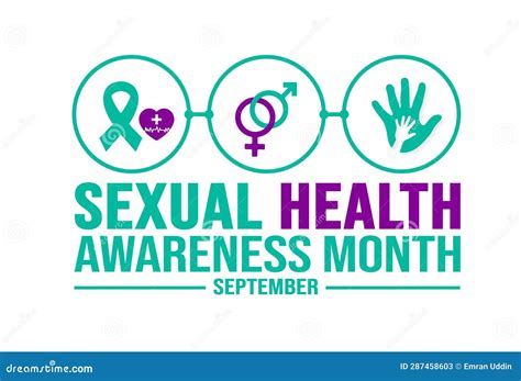 September Is Sexual Health Awareness Month Background Template Holiday