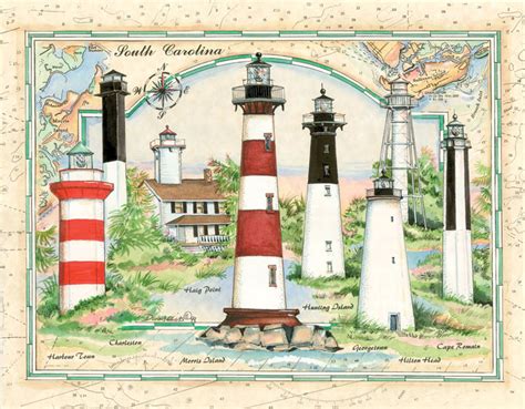 Lighthouses of South Carolina Puzzle | Jigsaw Puzzles