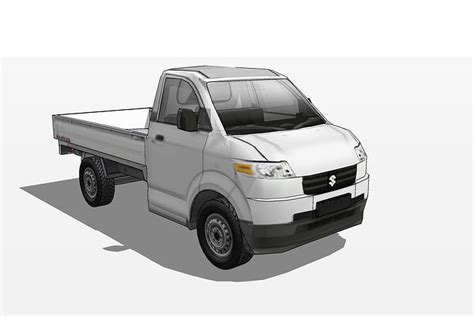 Suzuki Mega Carry Pickup 3D Model CGTrader