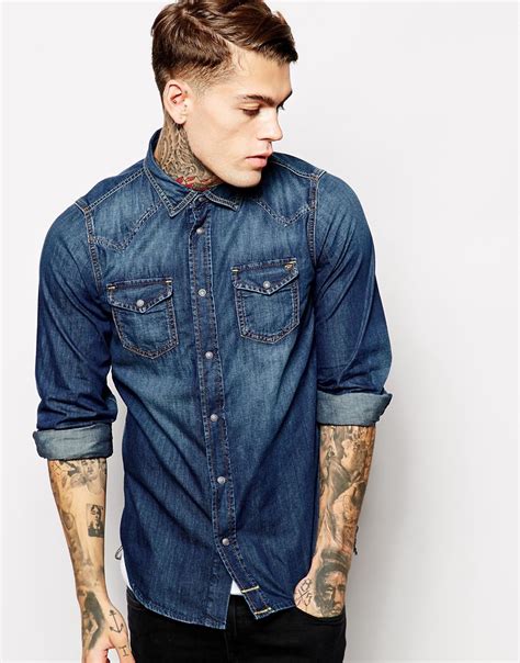 10 Mens Long Sleeve Denim Shirts For Summer The Jeans Blog