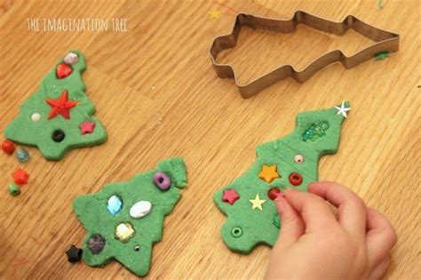 Decorating Play Dough Christmas Trees Activity 680x453 Make It In Design