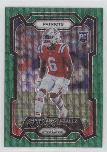 2023 Panini Prizm Rookies Green Wave Prizm Christian Gonzalez 369