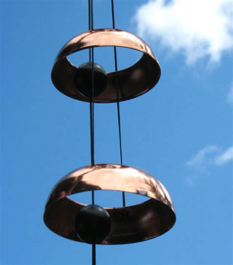 Woodstock Temple Bells Quintet Copper Wind Chimes Corner