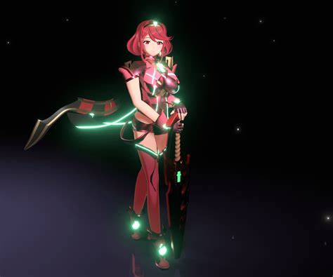 Pyra 3d Model Classic Pose R Xenoblade Chronicles