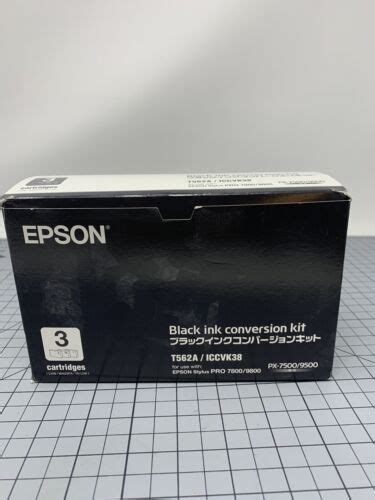 Epson Black Ink Conversion Kit Includes Cyan Yellow Magenta T562a Iccvk38 Gm2 Ebay