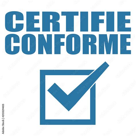 Logo Certifi Conforme Stock Vector Adobe Stock