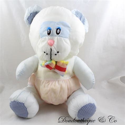 Peluche Ours Bikin Puffalump Toile De Parachute Noeud Papillon Vint