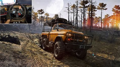 ULTRA REALISTIC Off Road In A Burnt Forest Snowrunner Logitech G29