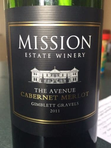 Mission Estate Winery The Avenue Cabernet Merlot Vivino Deutschland