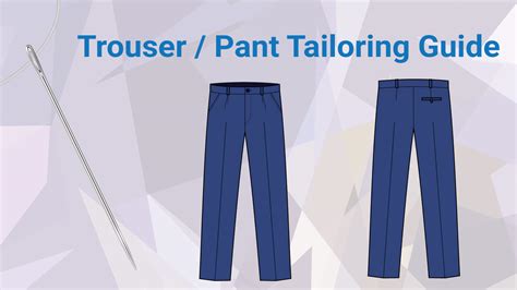 Trouser Pant Tailoring Guide For Best Fit And Comfort