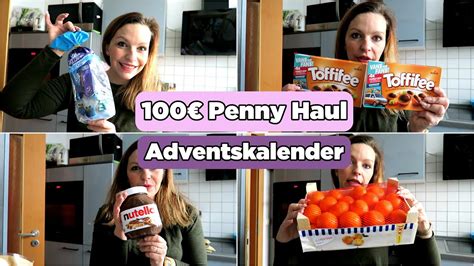 100 Food Haul Penny Markt Wocheneinkauf Adventskalender Mama