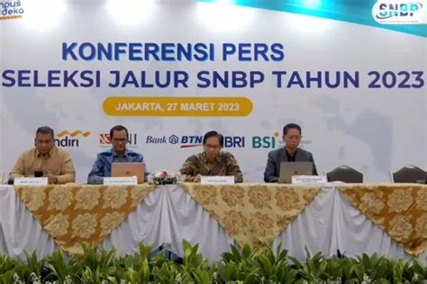 Konfrensi Pers Hasil Seleksi Snbp Pengumuman Resmi Calon