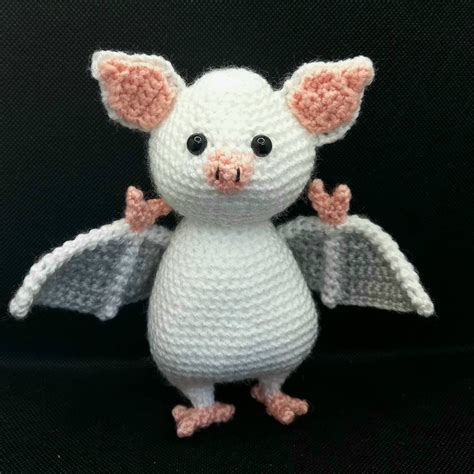 Crochet Bat Soft Toy Bat White Bat Cute Bat Bat T Etsy