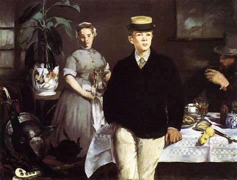 Arte Impressionista Colazione Nell Atelier Edouard Manet Artista