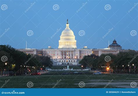 Washington DC night View stock image. Image of famous - 30584629