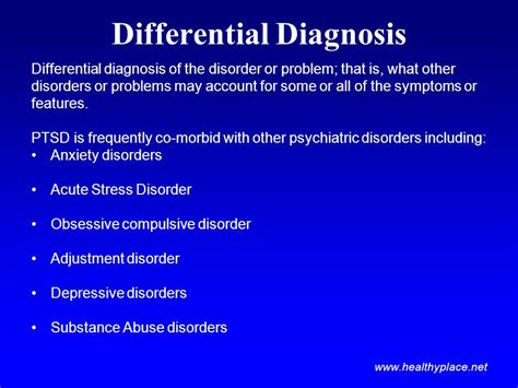 Ptsd Differential Diagnosis