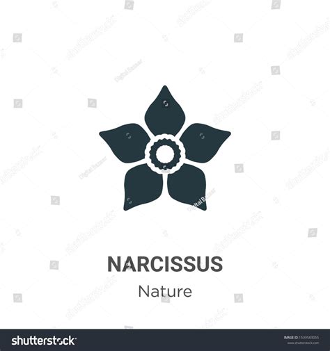 Narcissus vector icon on white background. Flat vector narcissus icon symbol sign from modern ...