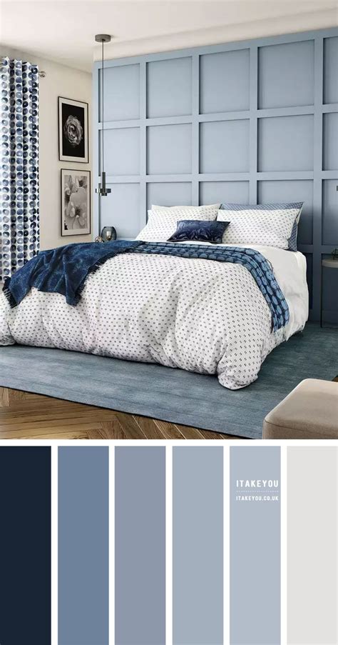 Dusty Blue Bedroom Colour Scheme Dark Blue And Dusty Blue Colors Grey