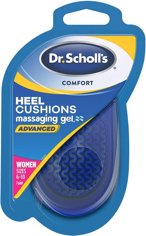 Amazon Dr Scholl S Massaging Gel Heel Cushions For Women Size